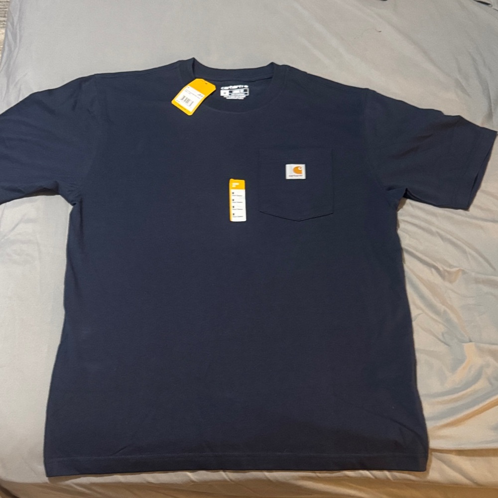 Carhartt Men's Dark Blue Short Sleeve Tee